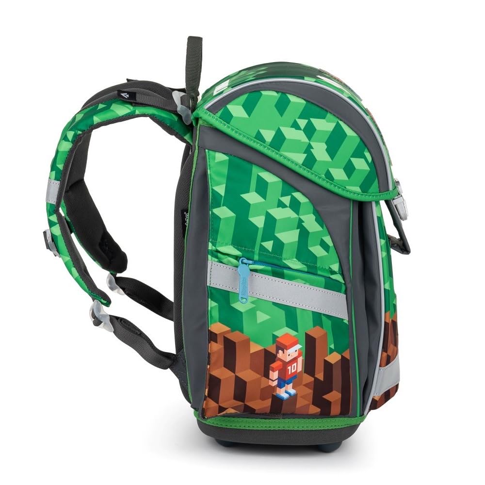 Familando Playworld Gaming Schulranzen-Set 7-teilig | Ergonomisch & Leicht